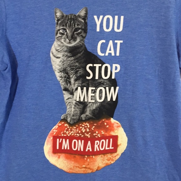 Dynasty I'm on a roll cat Men's Graphic Tee Shirt - Picture 2 of 5